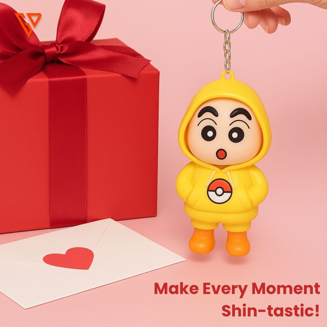 Shinchan Rotating Face Keyring
