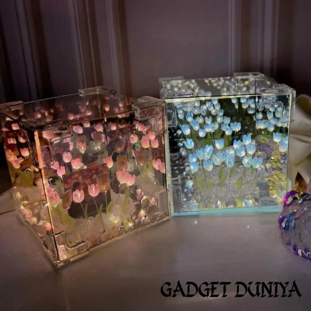 G-Dyn Tulip Mirror Cube Lamp