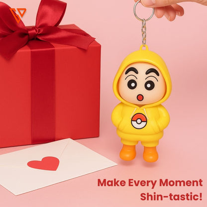 Shinchan Rotating Face Keyring
