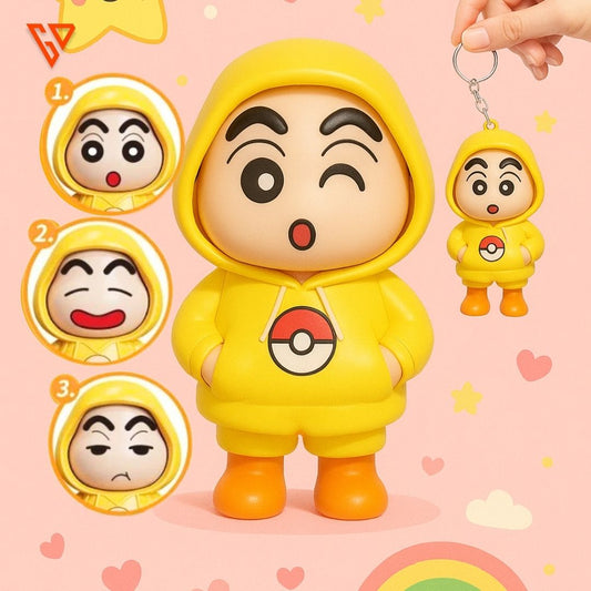 Shinchan Rotating Face Keyring
