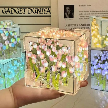 G-Dyn Tulip Mirror Cube Lamp