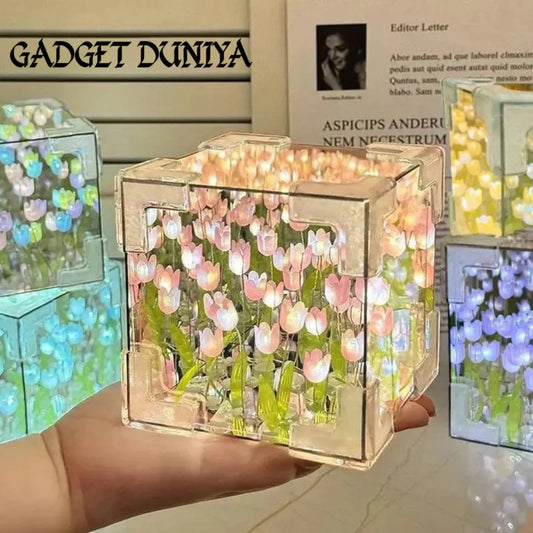 G-Dyn Tulip Mirror Cube Lamp