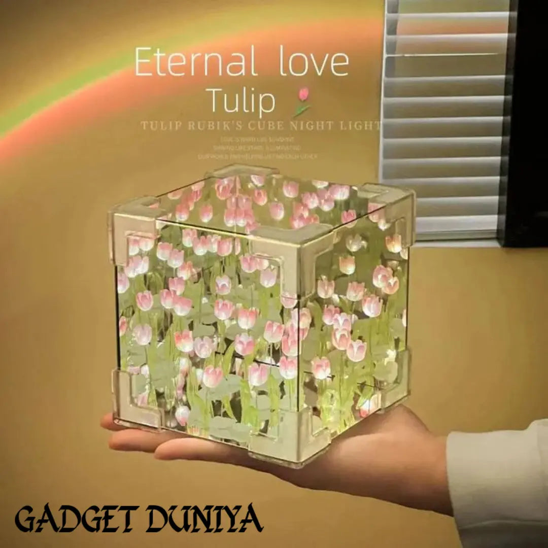 G-Dyn Tulip Mirror Cube Lamp