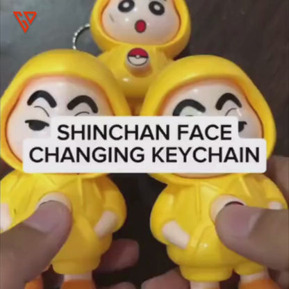 Shinchan Rotating Face Keyring